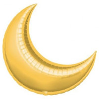 Фольгированная луна золотого цвета