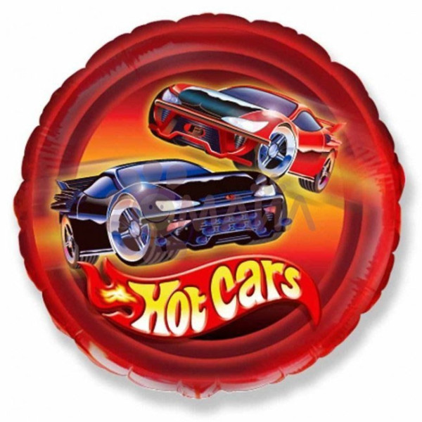 Фольгированный шар в Hot cars 45см