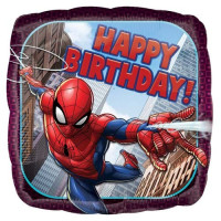 Фольгована куля спайдермен (Happy birthday)