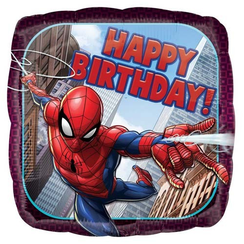 Фольгована куля спайдермен (Happy birthday)