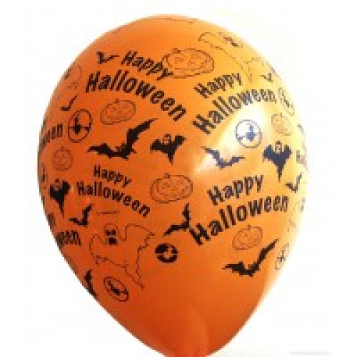 Шарик Happy Helloween (оранжевый)