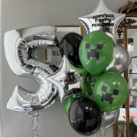 Композиция шаров в стиле Minecraft (Майнкрафт) Композиция шаров в стиле Minecraft (Майнкрафт)