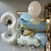 Композиция шаров для мальчика на 3 годика